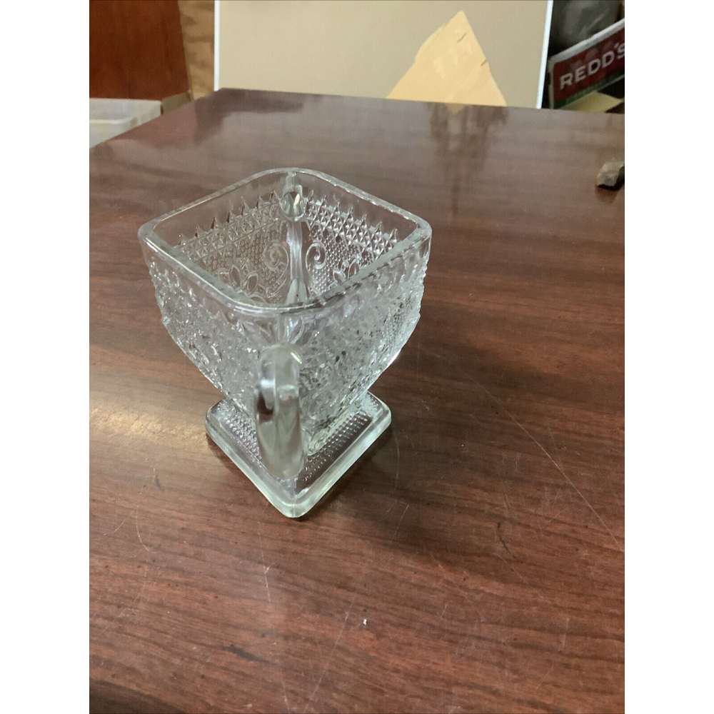 Vintage 1930’s Indiana Glass Sandwich Clear Glass Sugar Bowl - Picture 5 of 7